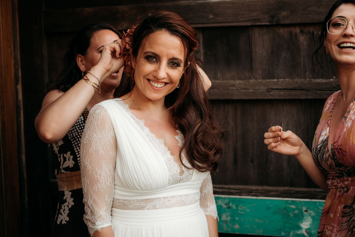 Virginia en los preparativos de su boda