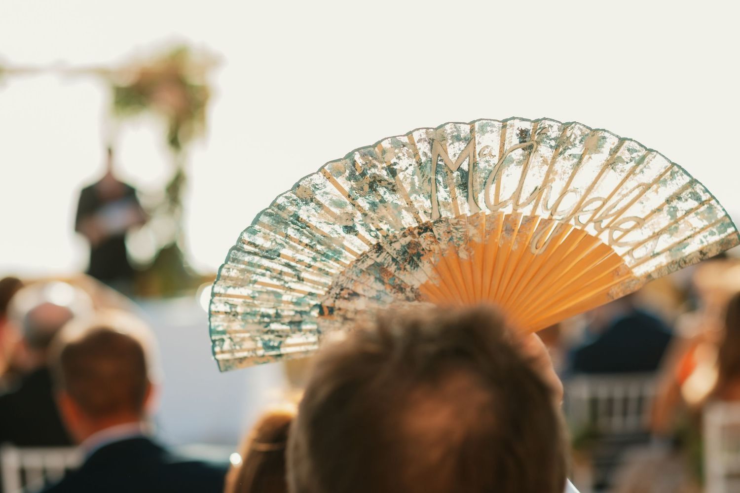 Abanico en la boda en Cádiz