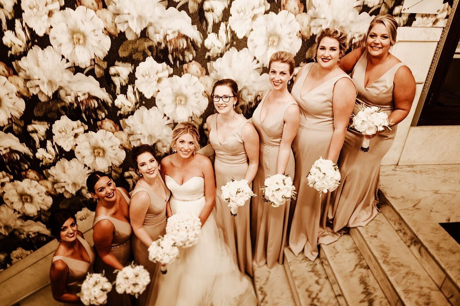 Roberto Pecino capturing Shannon’s bride maids essence during a Michigan wedding