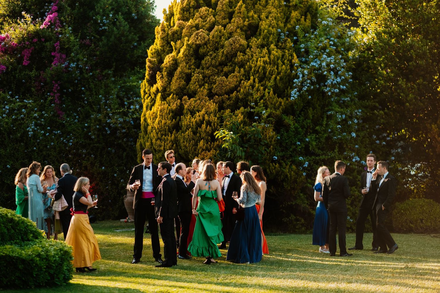 Invitados de boda en Sotogrande