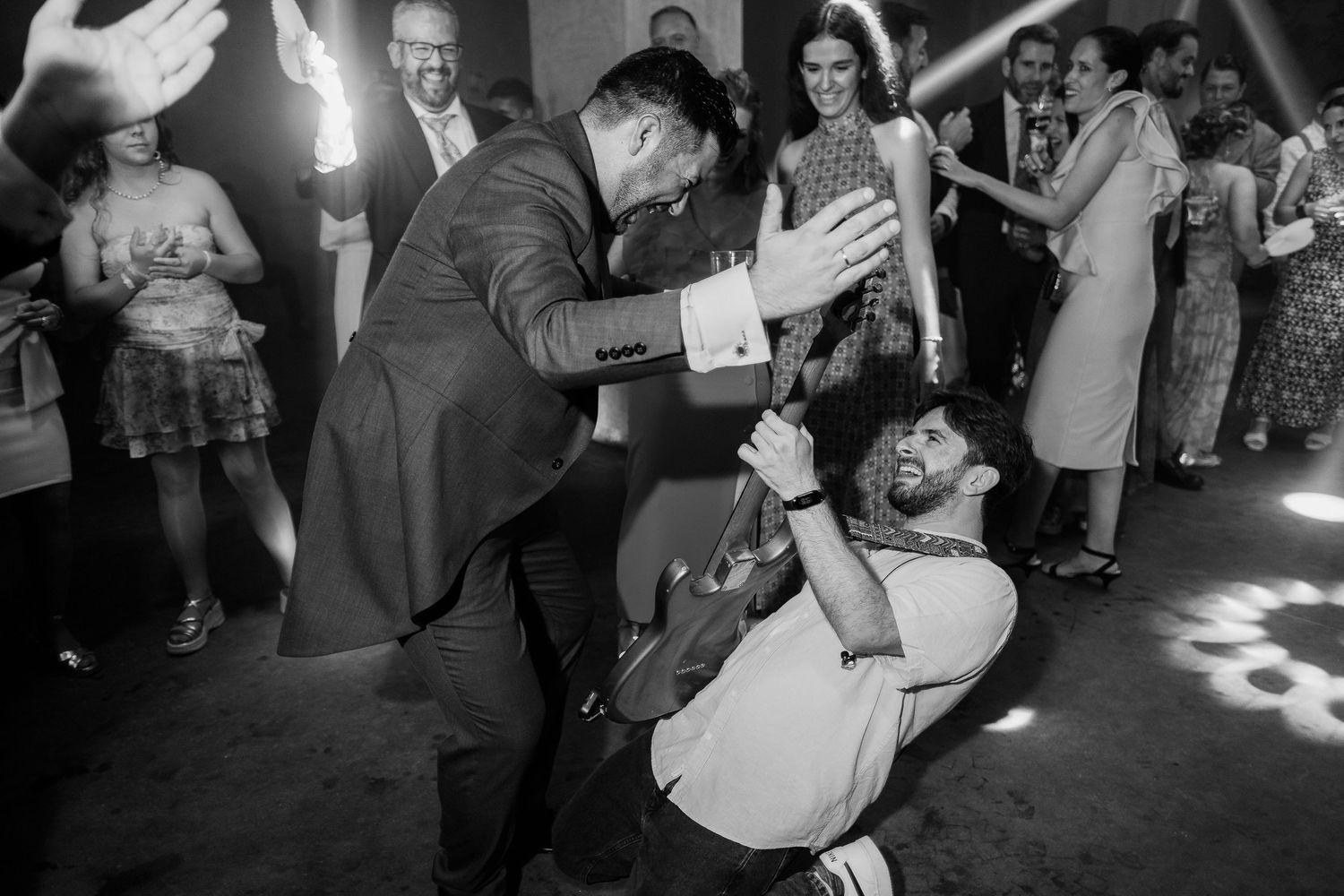 Grupo musical Al Pairo de Sevilla actuando en directo en una boda en Jerez, Inma y Juanfri, Roberto Pecino Fotógrafo