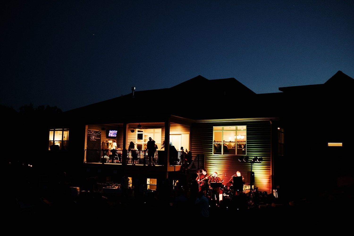 Ranch party lights wedding Chicago