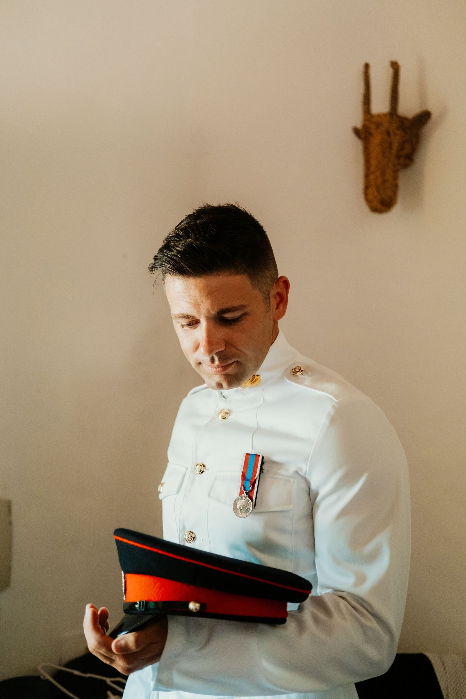Retrato de George antes de la boda en Almoguera