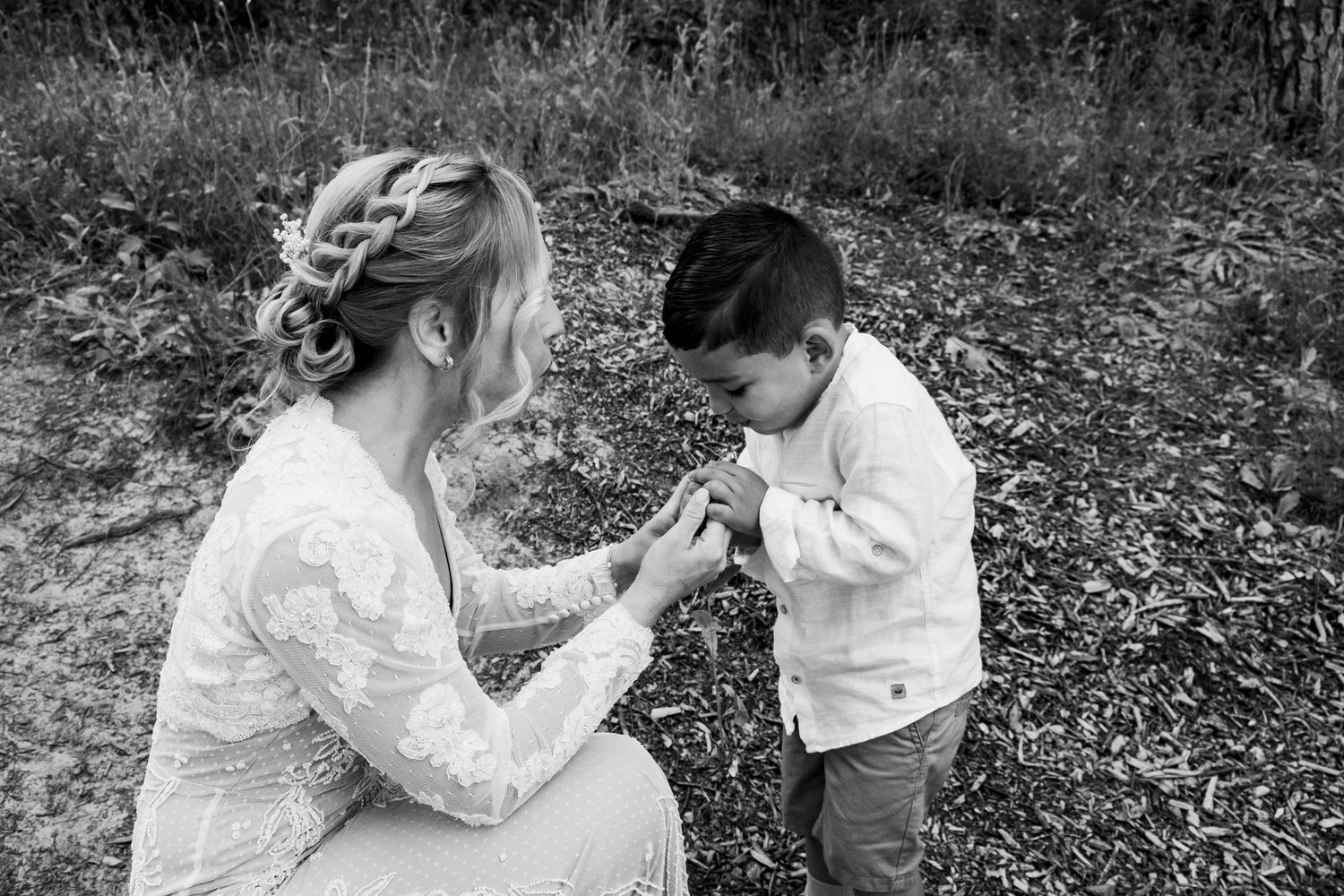 Fotografia en blanco y negro para bodas