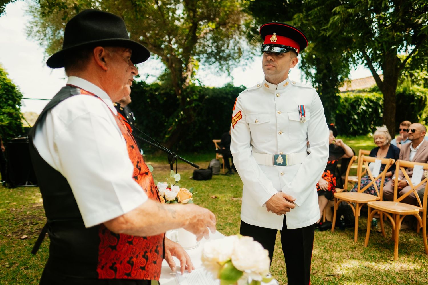 ceremony for British military couple in Southern Spain