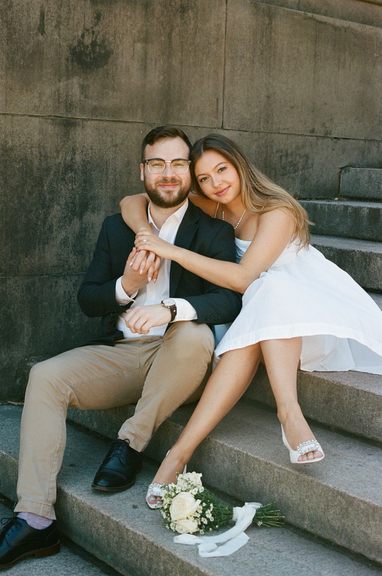 central park engagement photos
