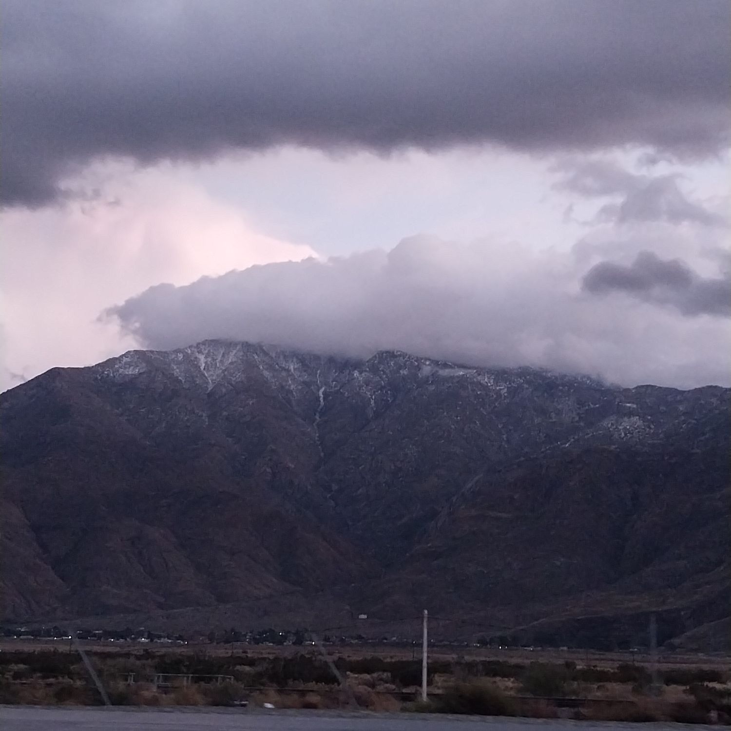 clouds
rain
mountains
California