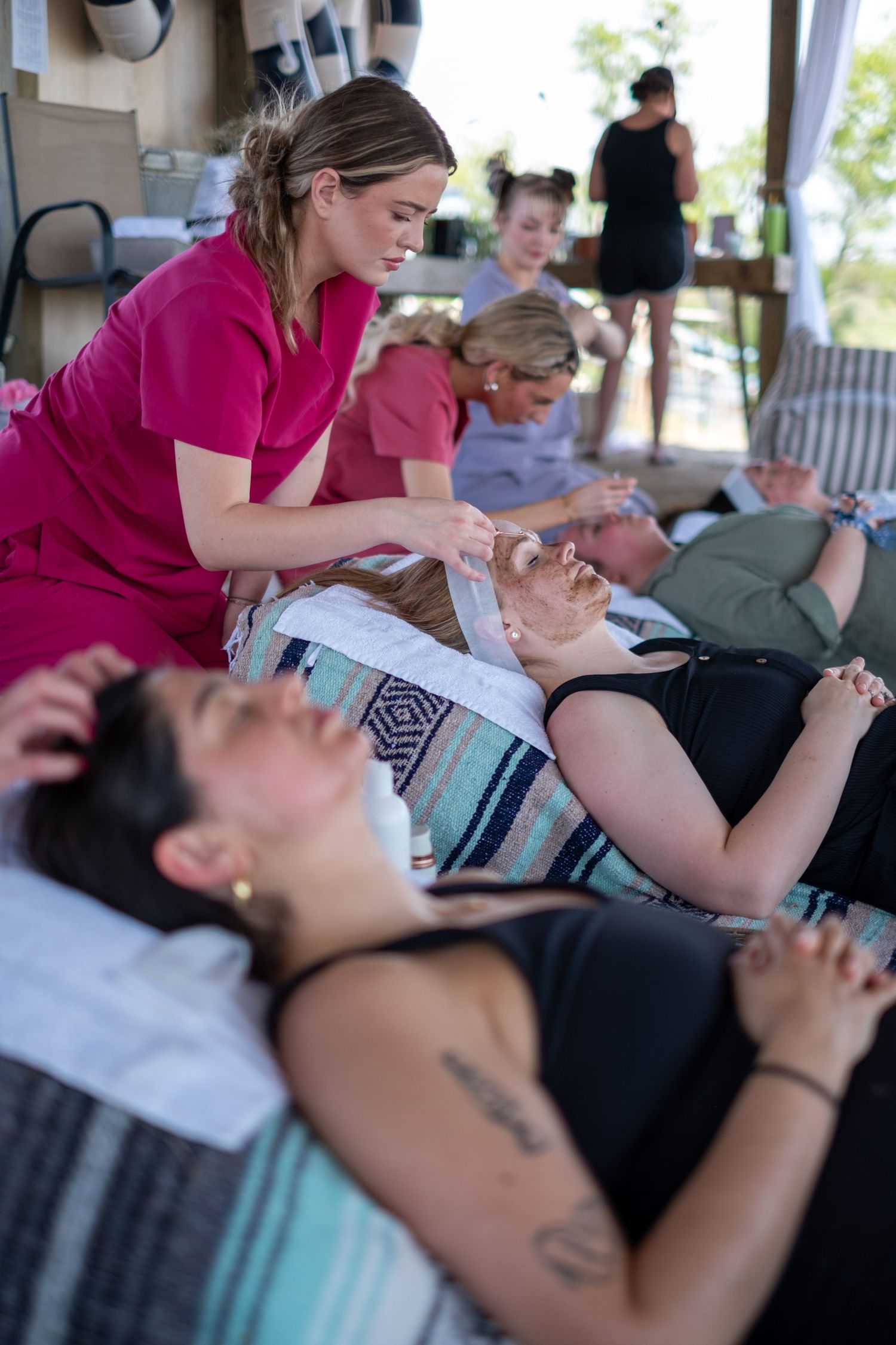 Facials offered during the Simply Well Retreat.
