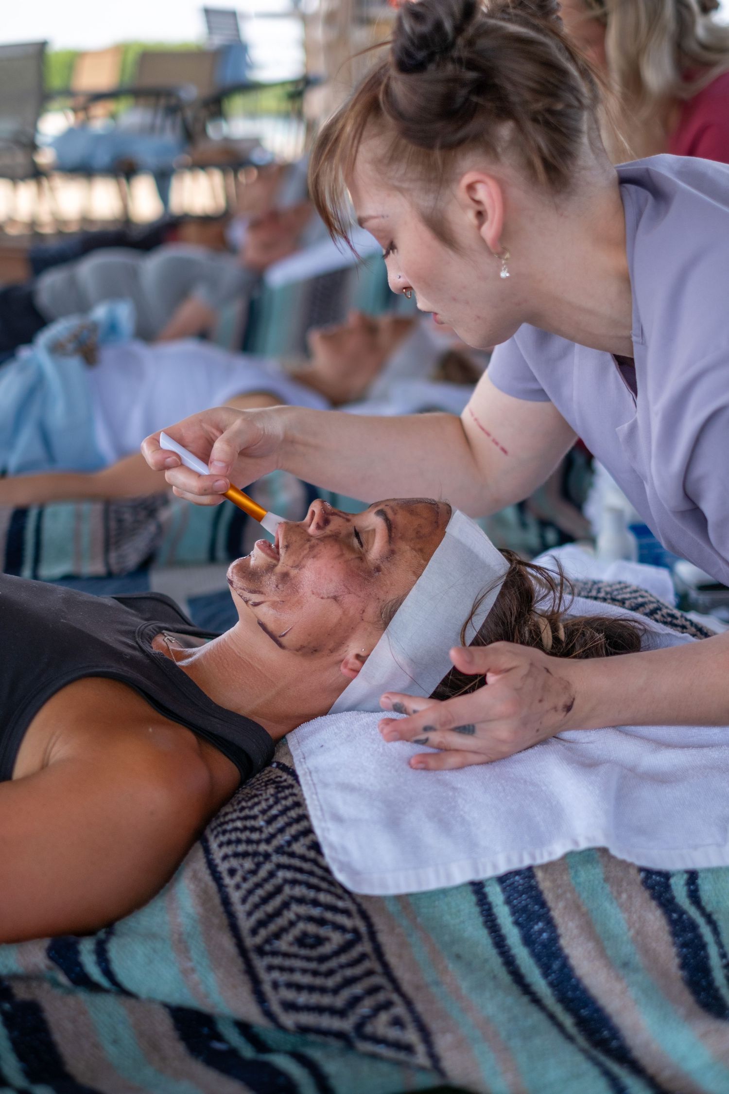 Facials offered during the Simply Well Retreat.