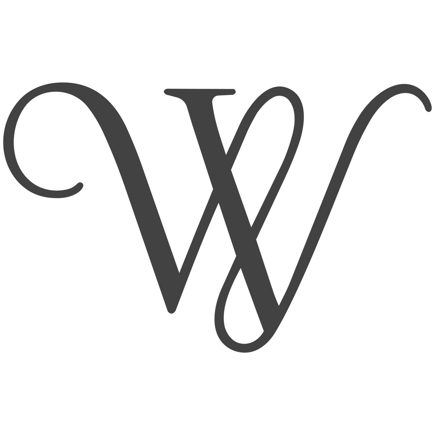 Black and white uppercase letters U, V, W arranged in a row showing a minimalist typographic design.
