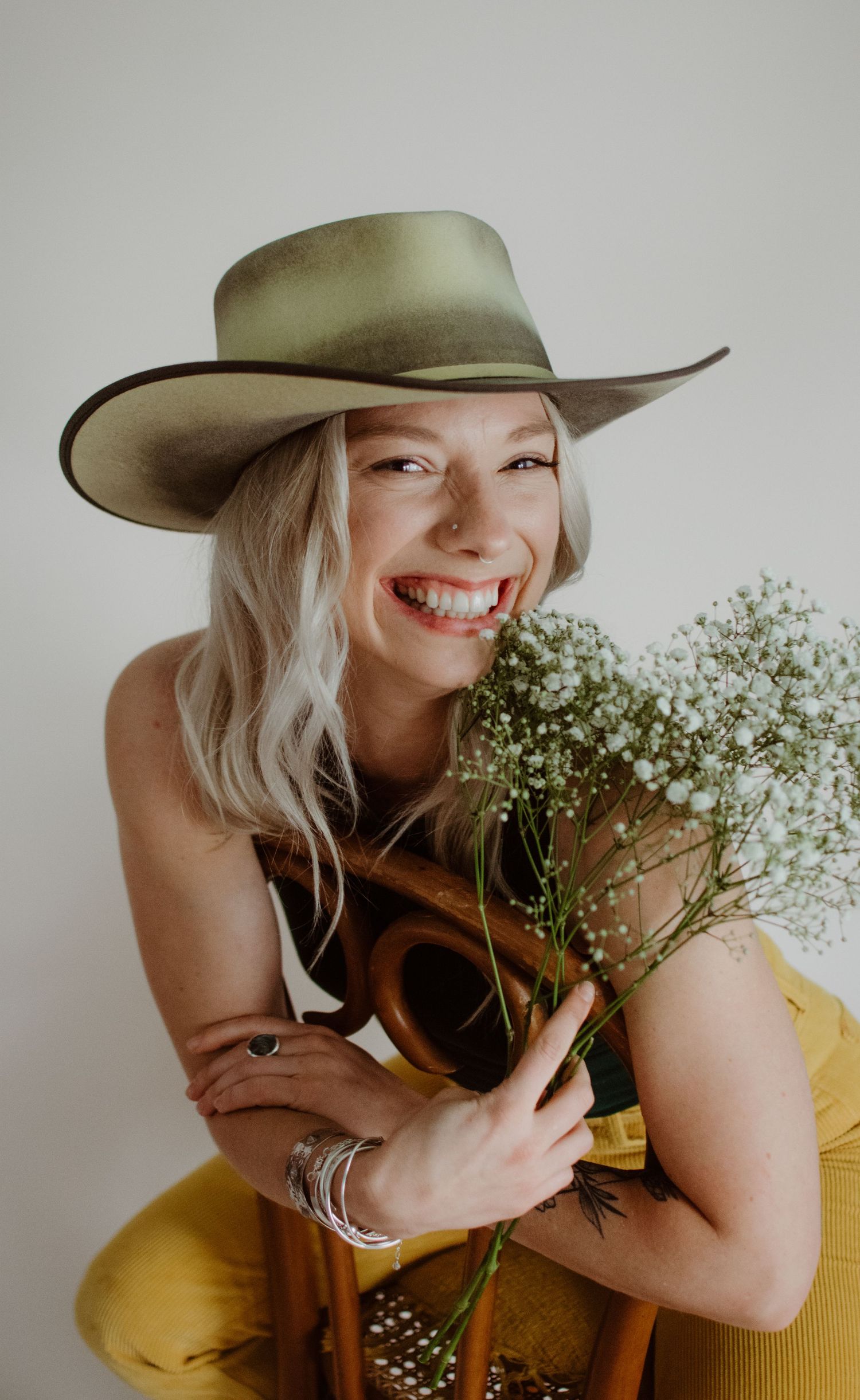 Business owner creative portraits in MA studio