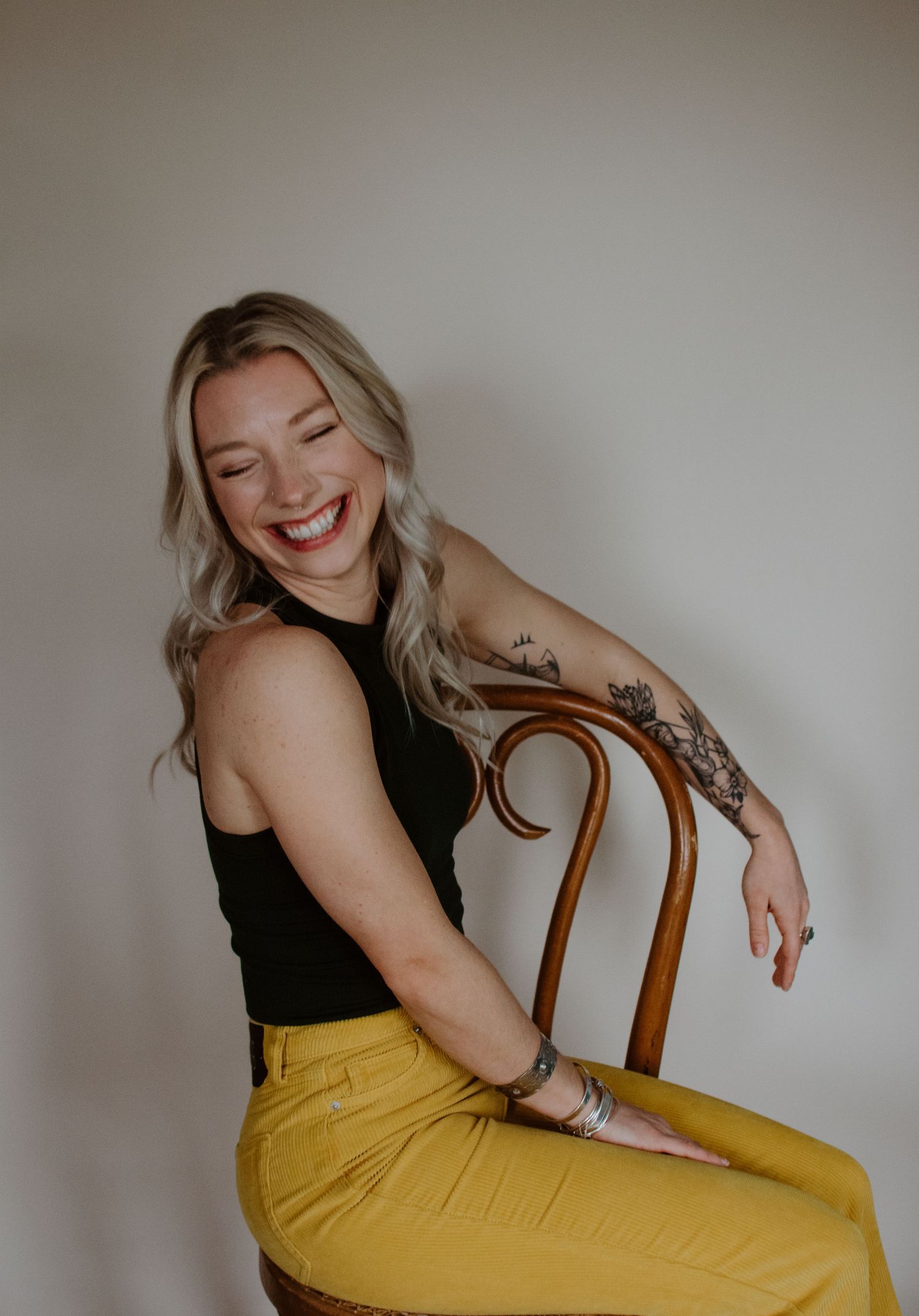 Business owner creative portraits in MA studio