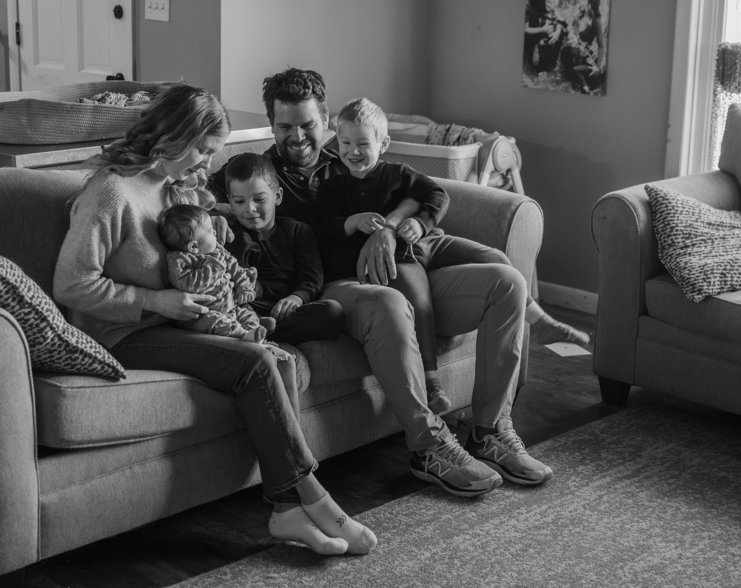 Candid documentary style family photography Massachusetts