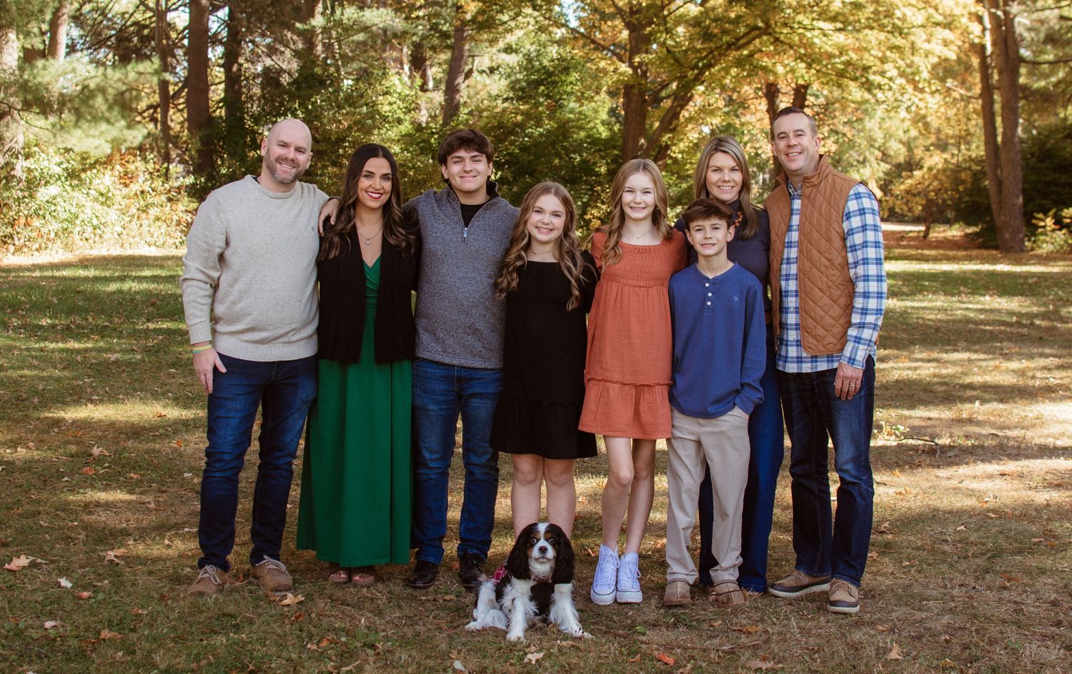 Extended family large family photoshoots MA