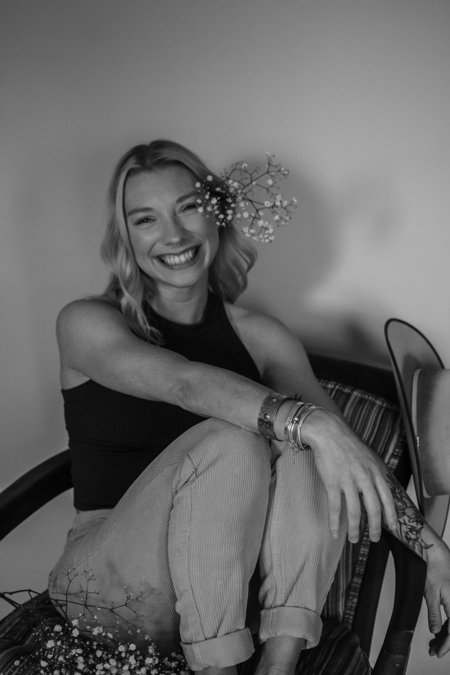 Business owner creative portraits in MA studio