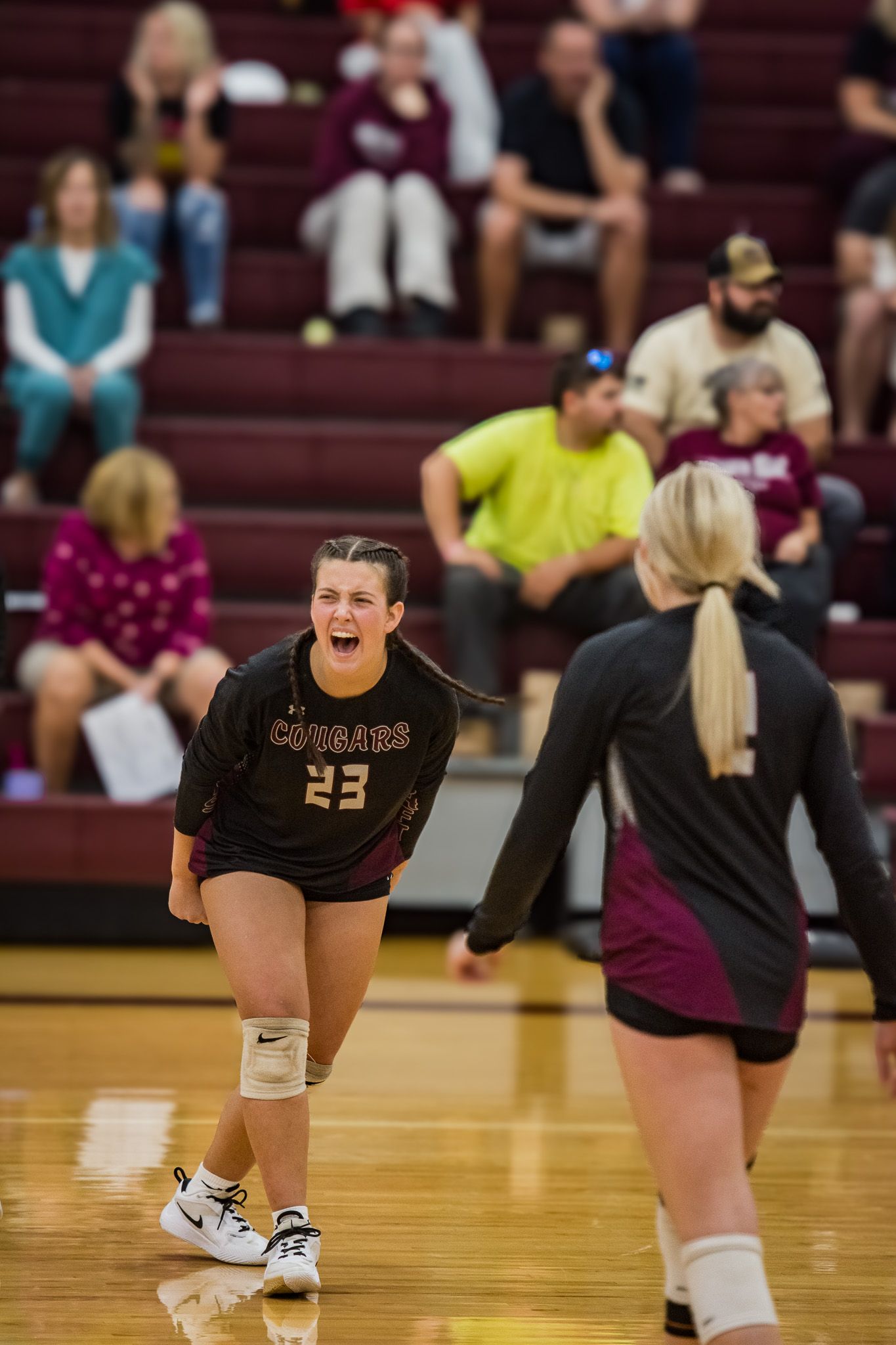 JV Volleyball gets loud after a successful point.
@addykaysports 2025.