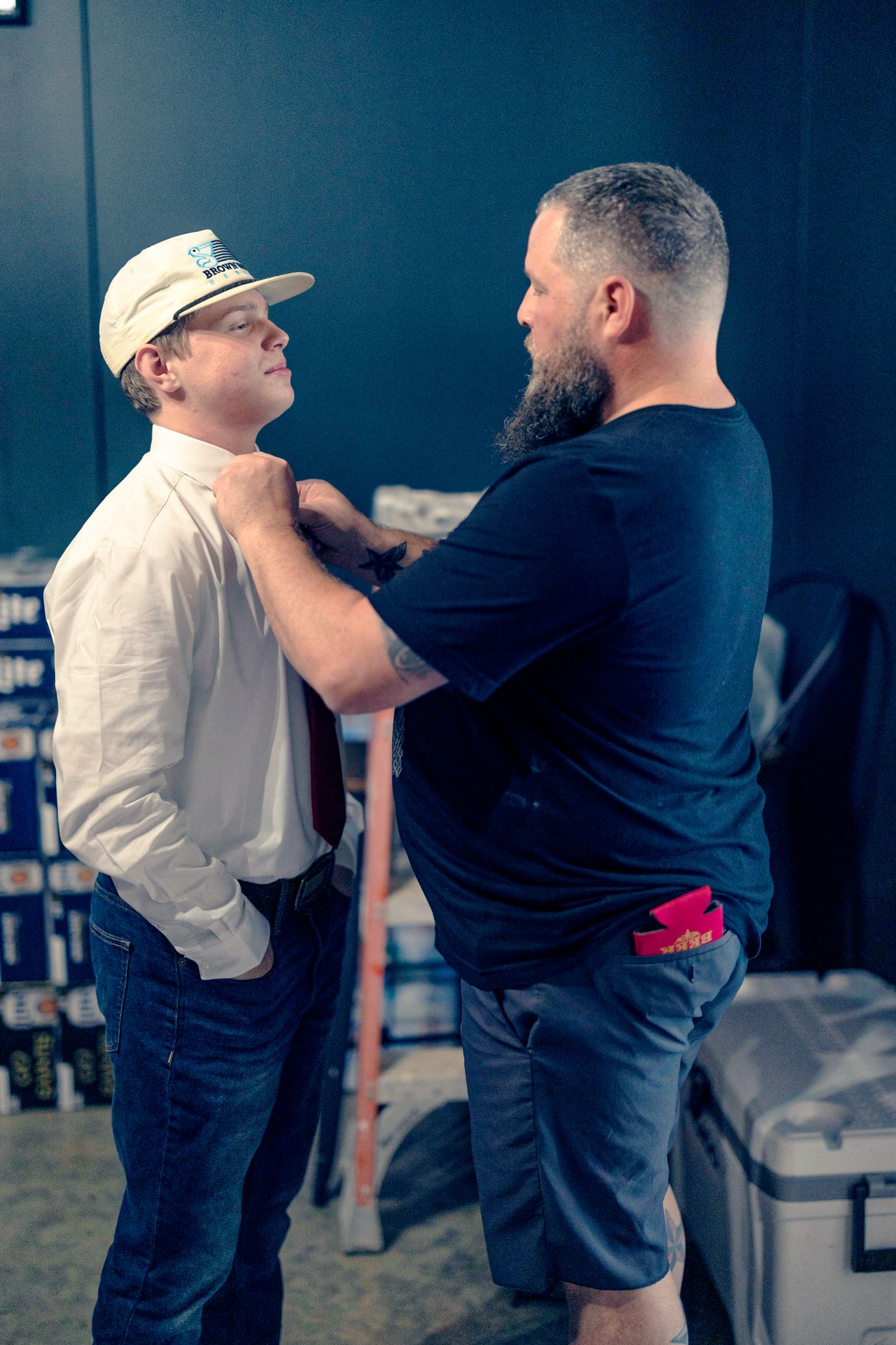 Two people in casual attire demonstrate self-defense moves in a series of action shots.