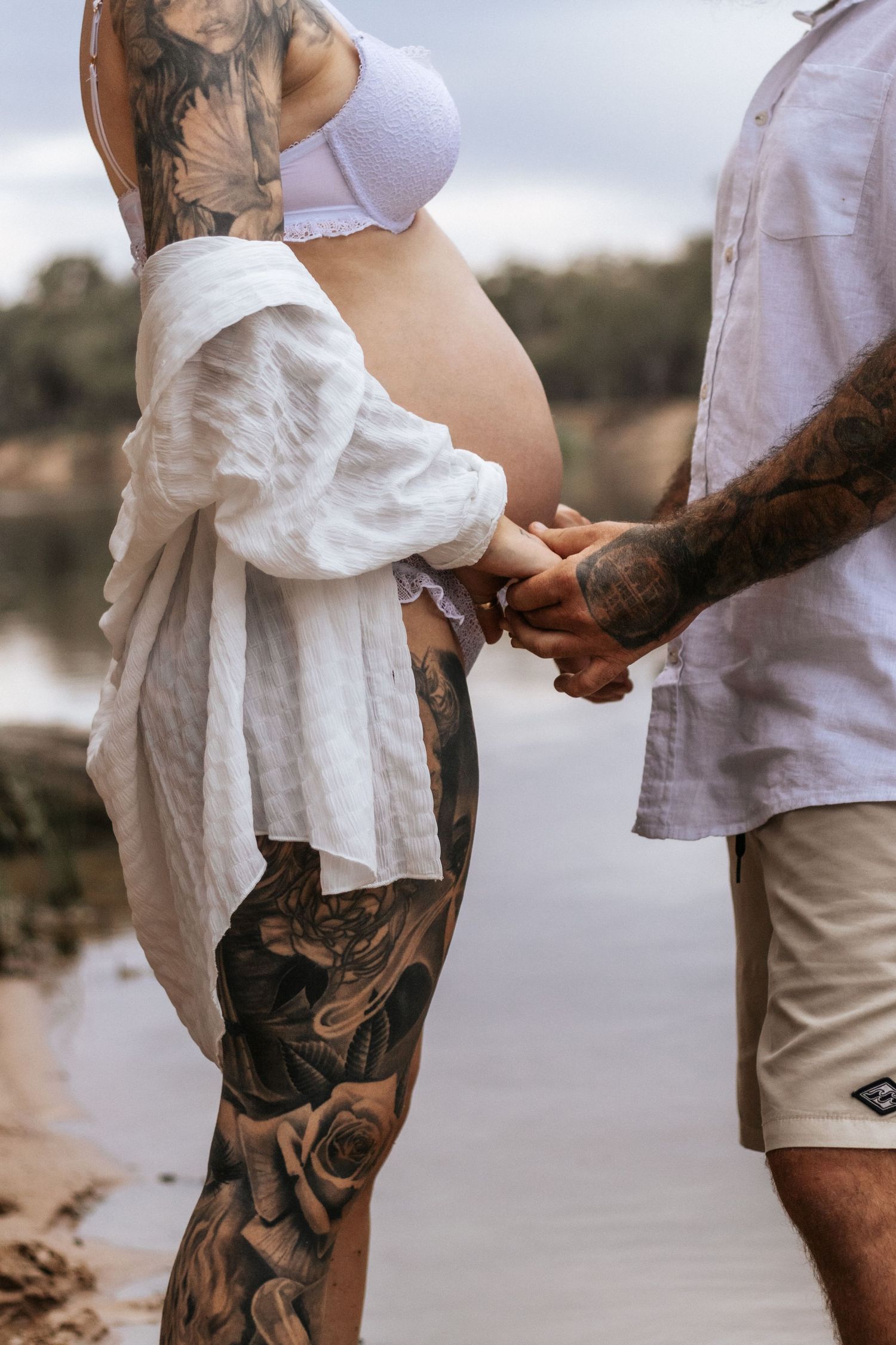 Maternity sunset evening photo session