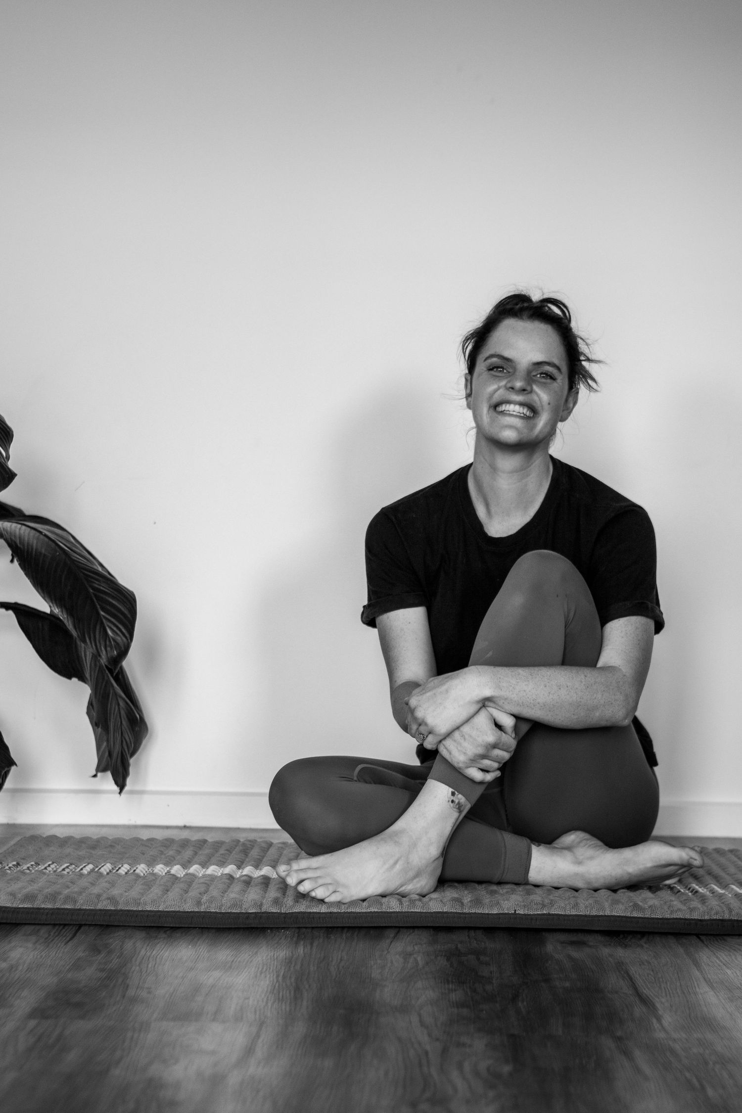 yoga content branding session in studio