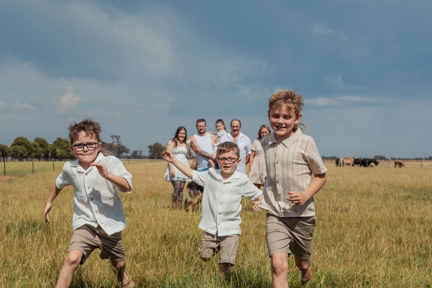 Family photo, farm session, country