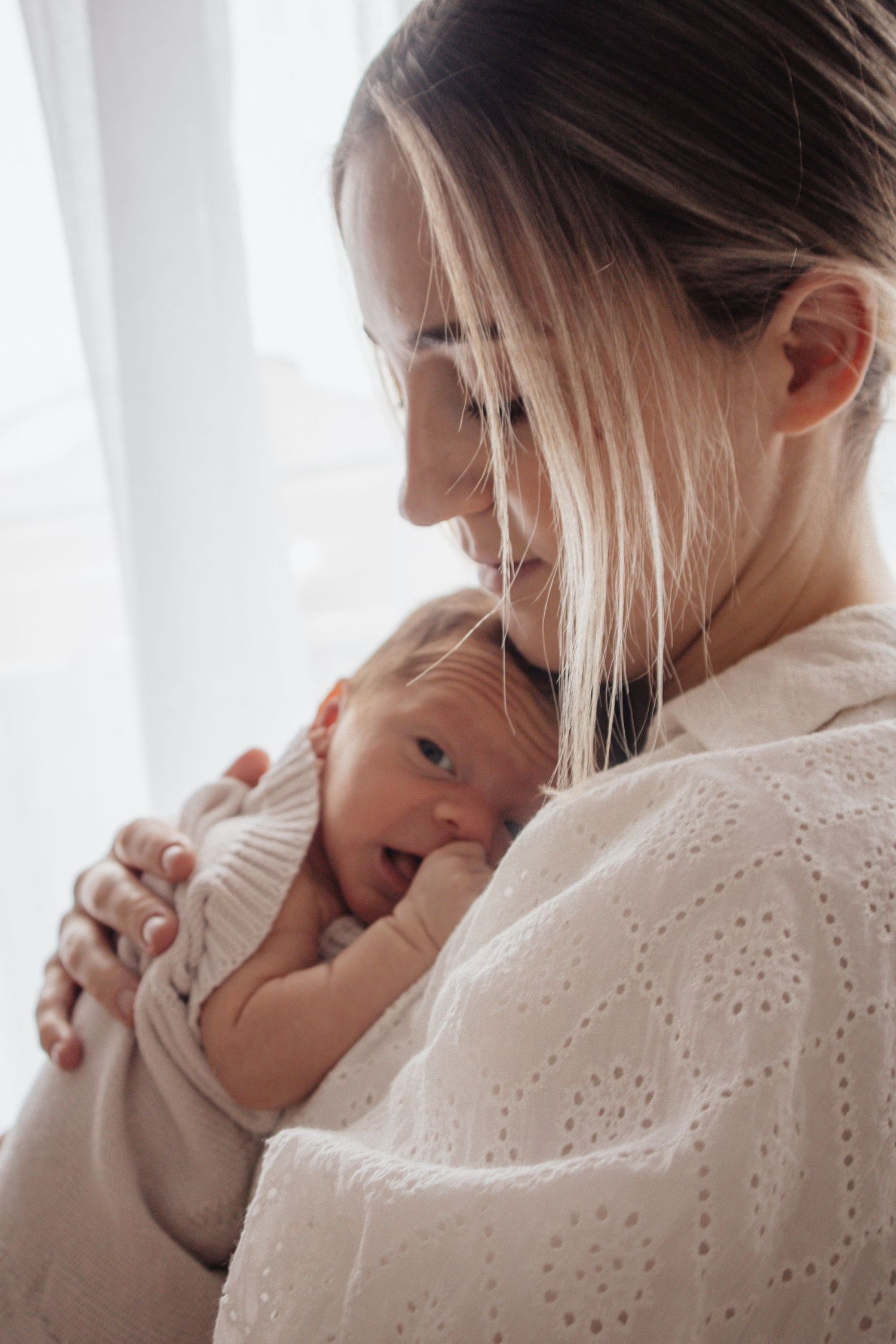 Mother and newborn