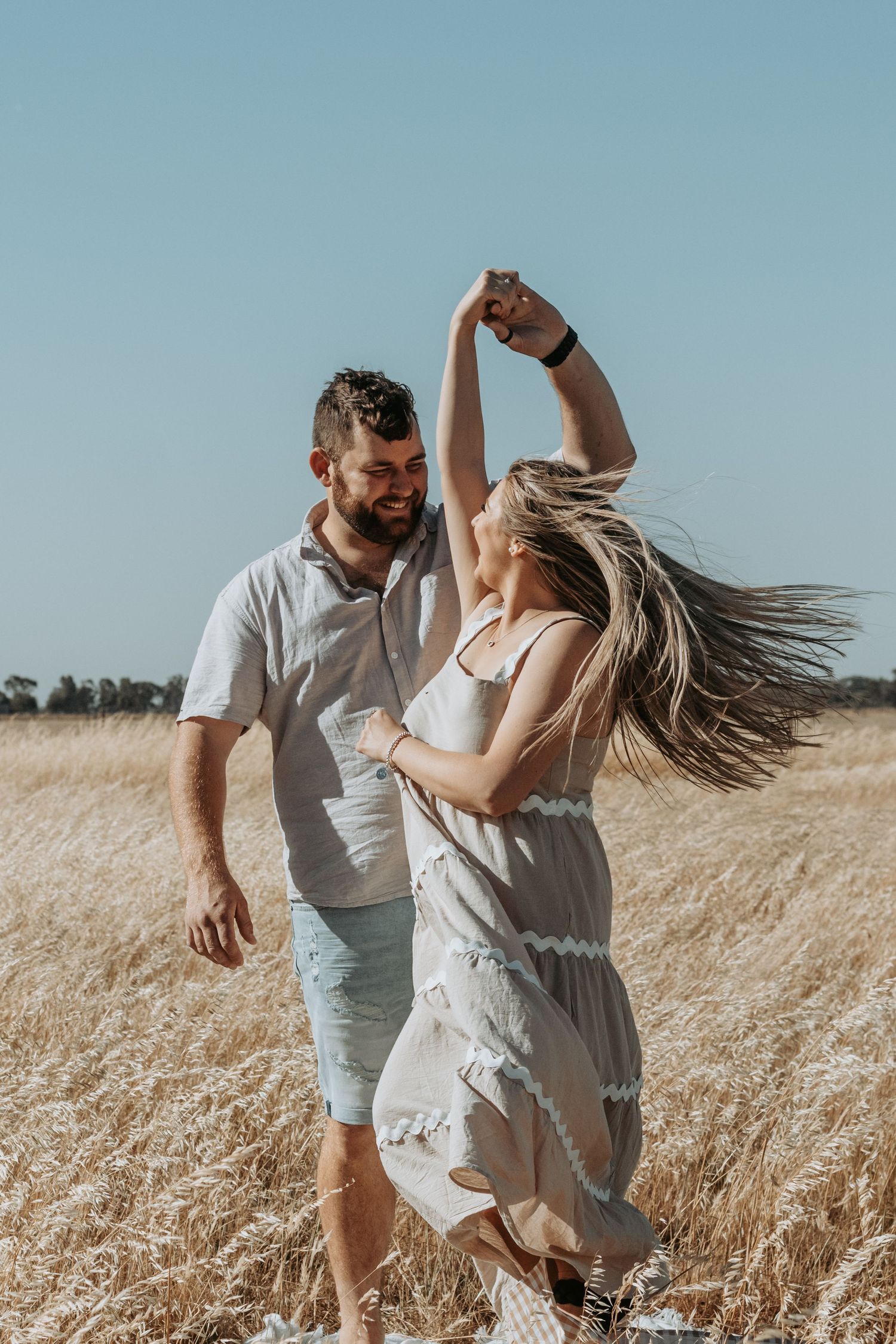 couples dancing in paddock