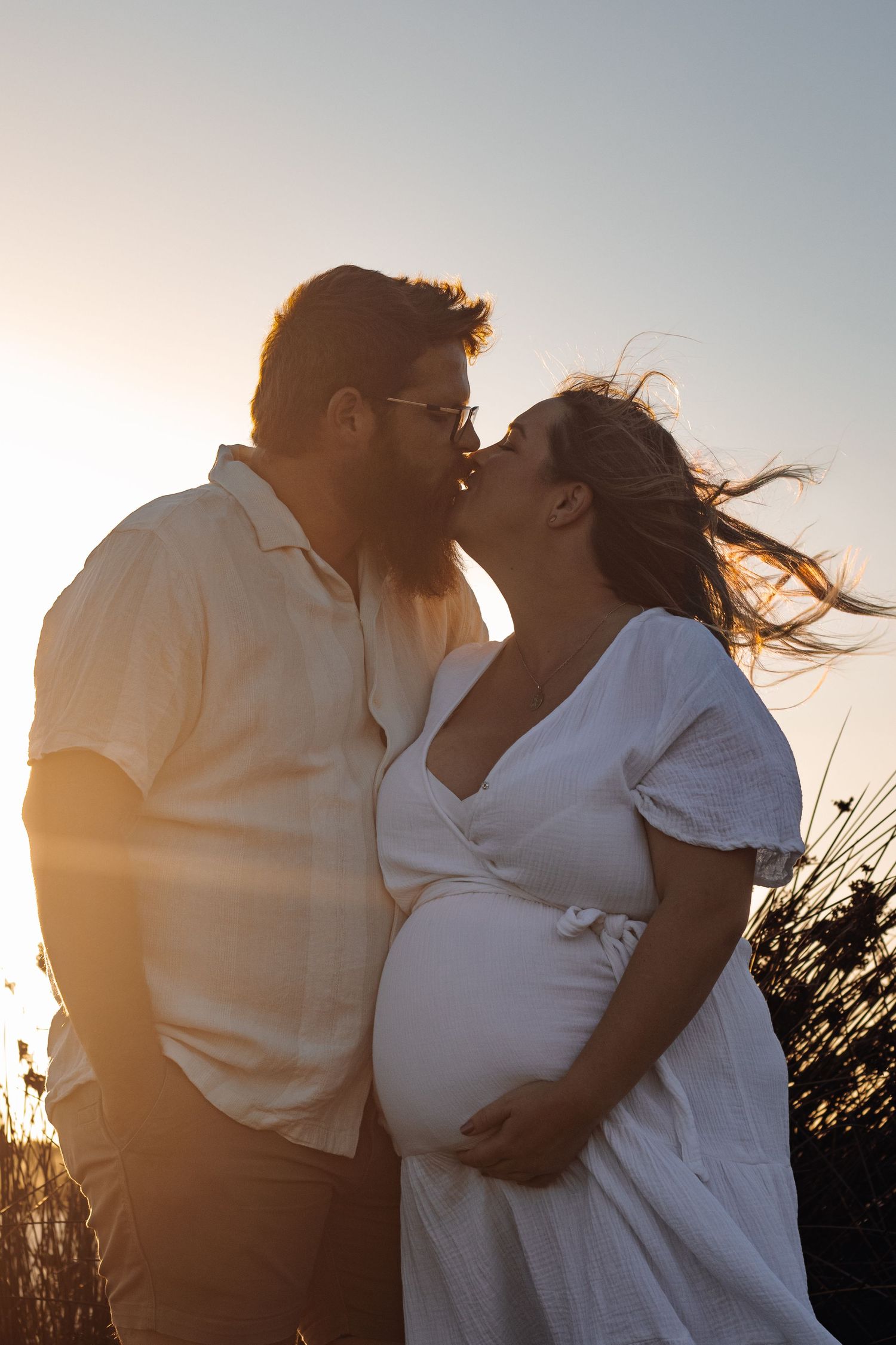 Maternity sunset evening photo session