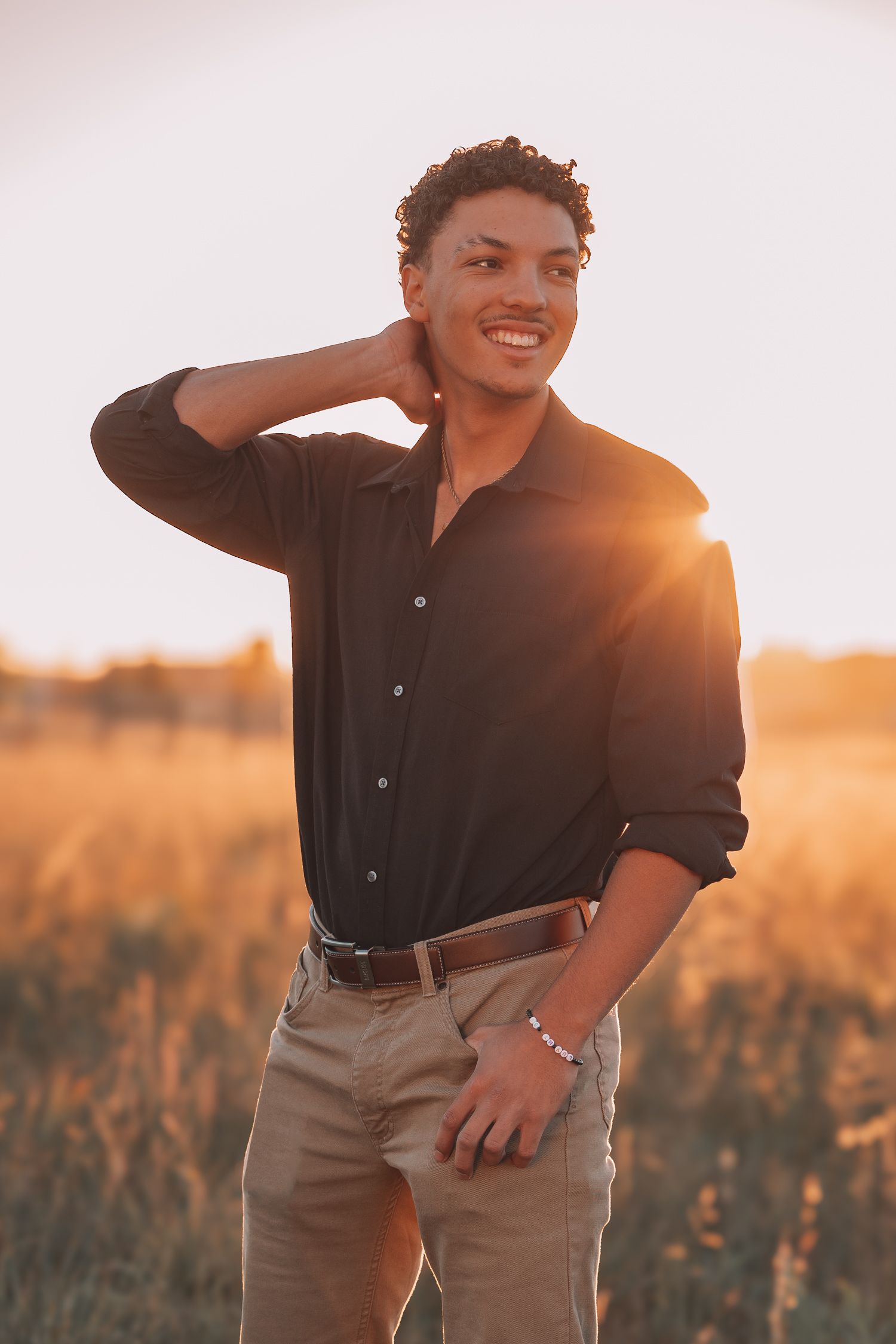 fall senior photos boy Topeka KS Kansas