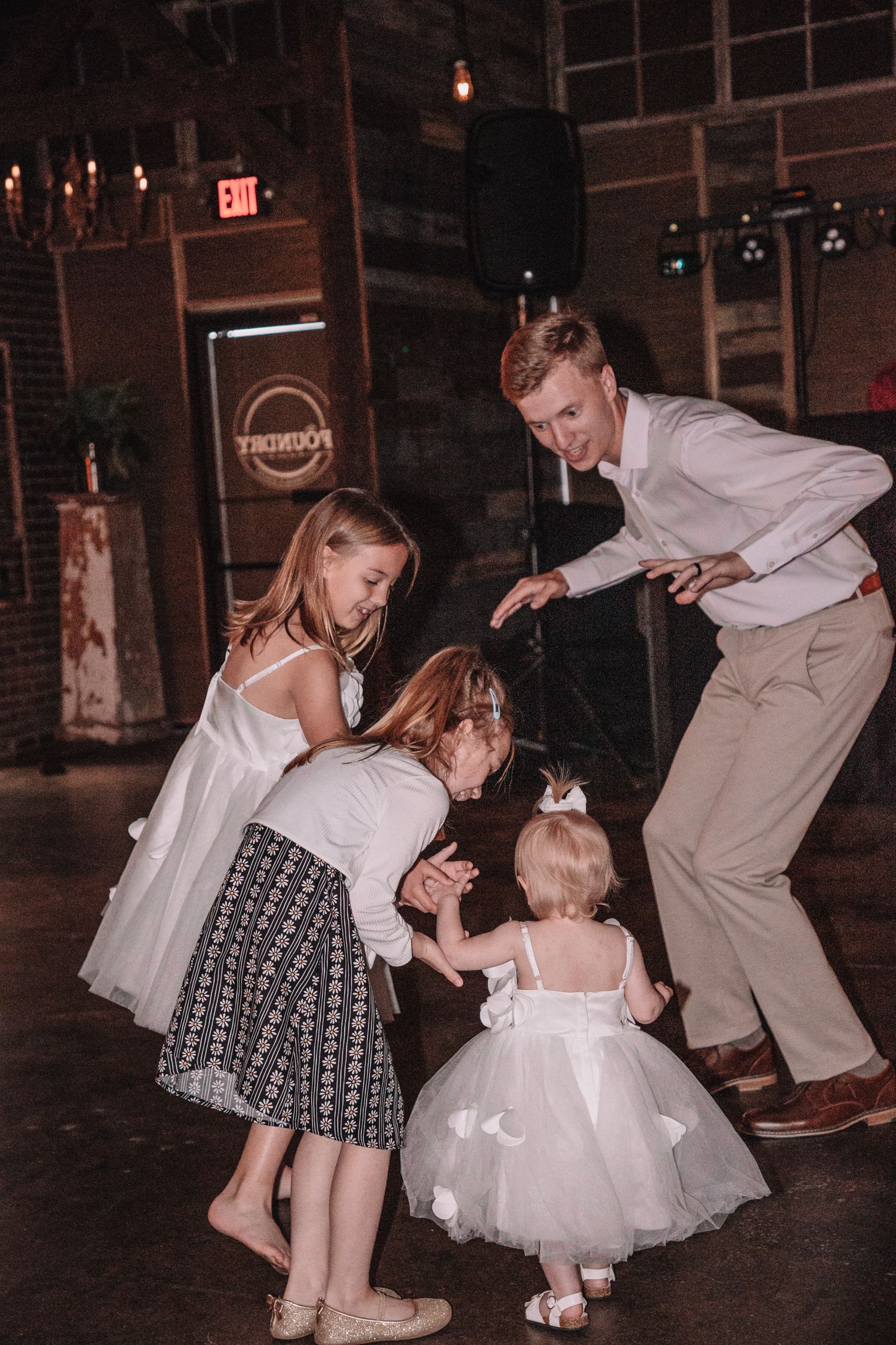 Wedding Reception party. Topeka, KS  at The Foundry