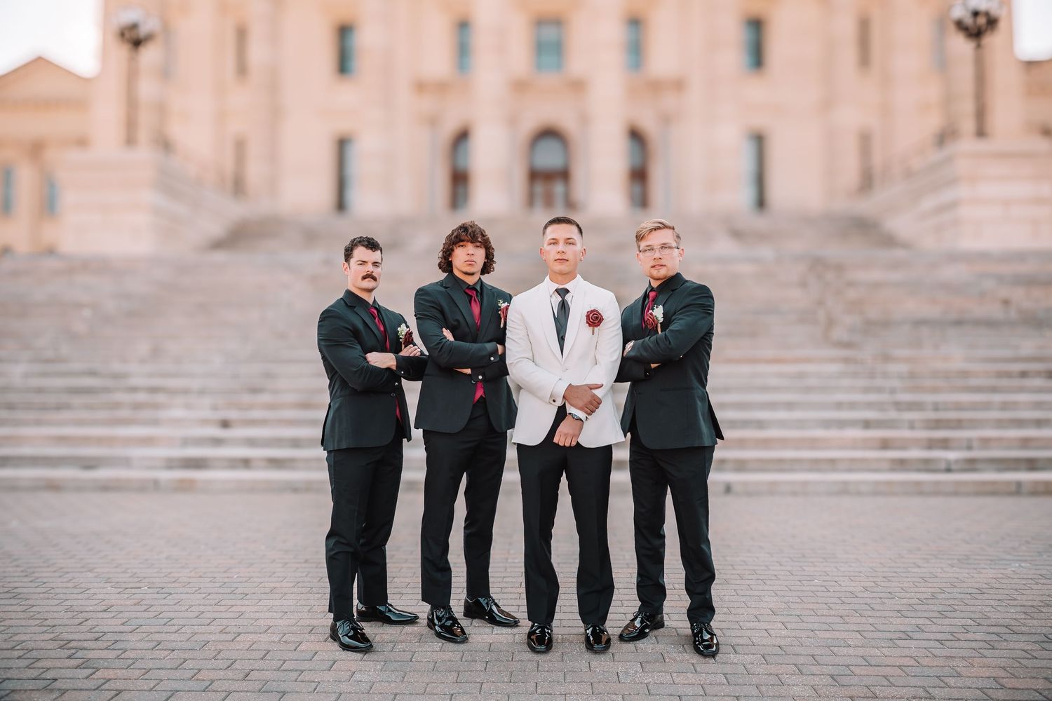 Topeka Capitol Wedding Portraits
