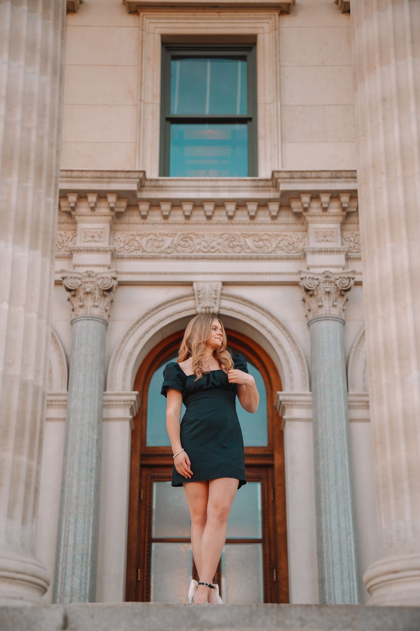 Senior Photos girl Topeka KS Topeka Capitol