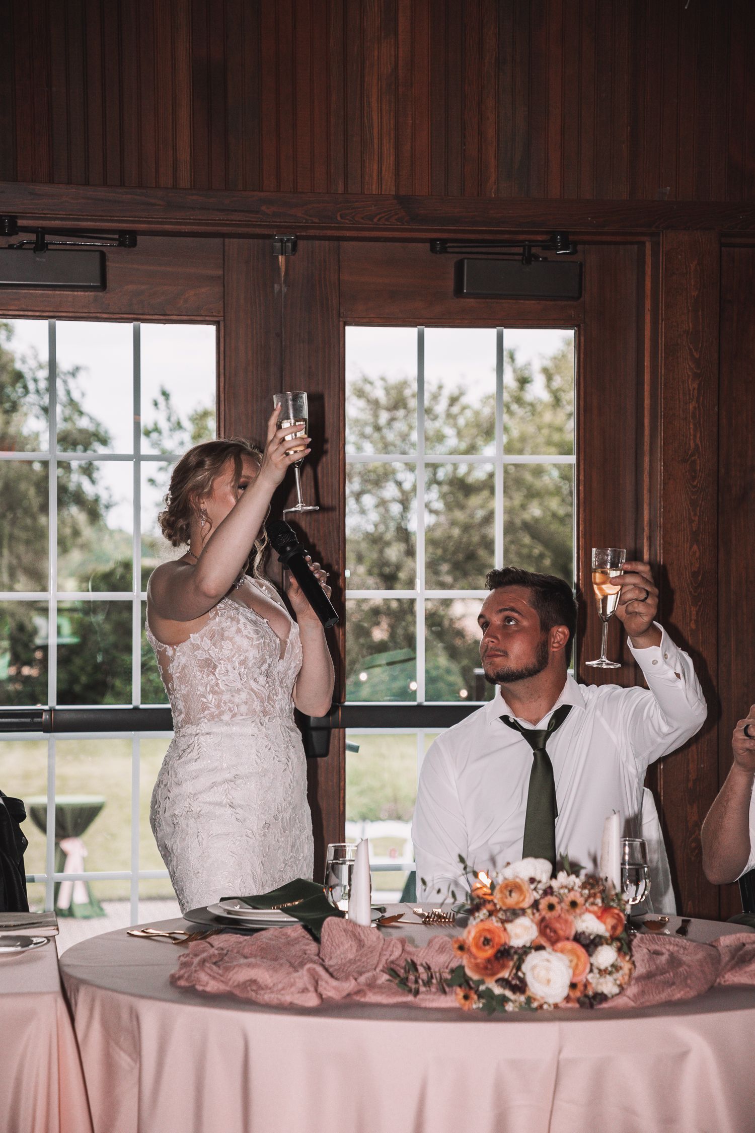 Wedding Reception party in Kansas at the Brownstone.