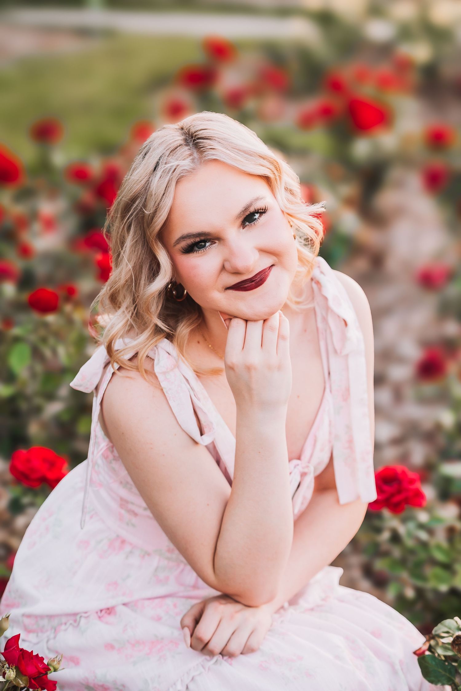 Senior Photo Reinisch Rose Garden Topeka, KS Abeni Rene Photography