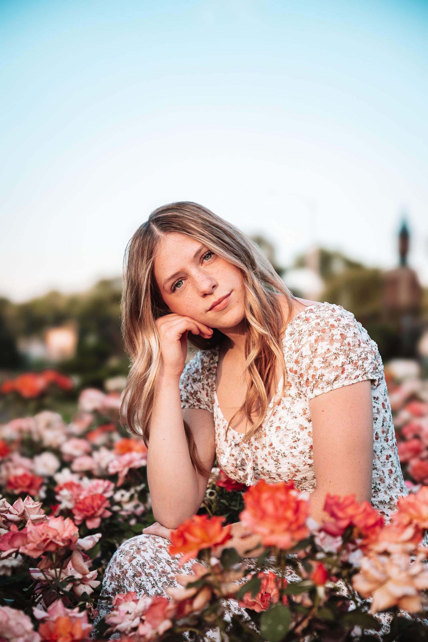 Senior Photo Reinisch Rose Garden Topeka, KS Abeni Rene Photography