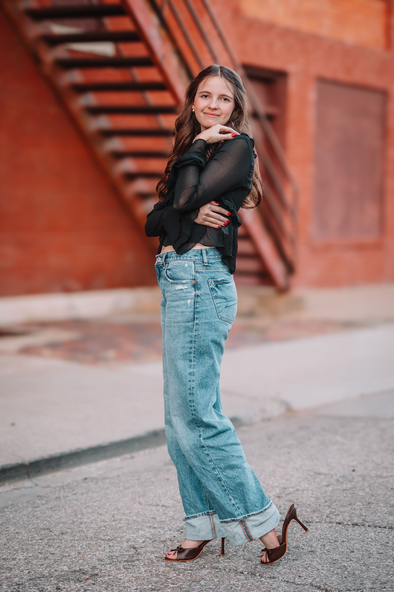 Fall senior photos girl Topeka KS Kansas NOTO