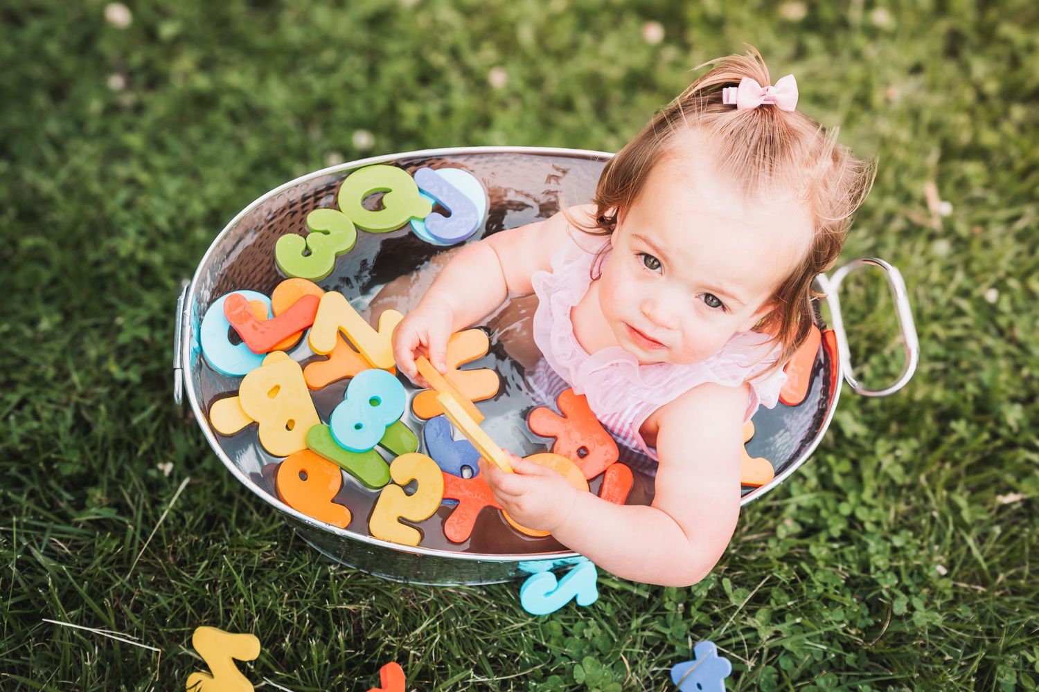 Toddler Bath Alphabet Topeka KS Abeni Rene Photography Ward Meade Park