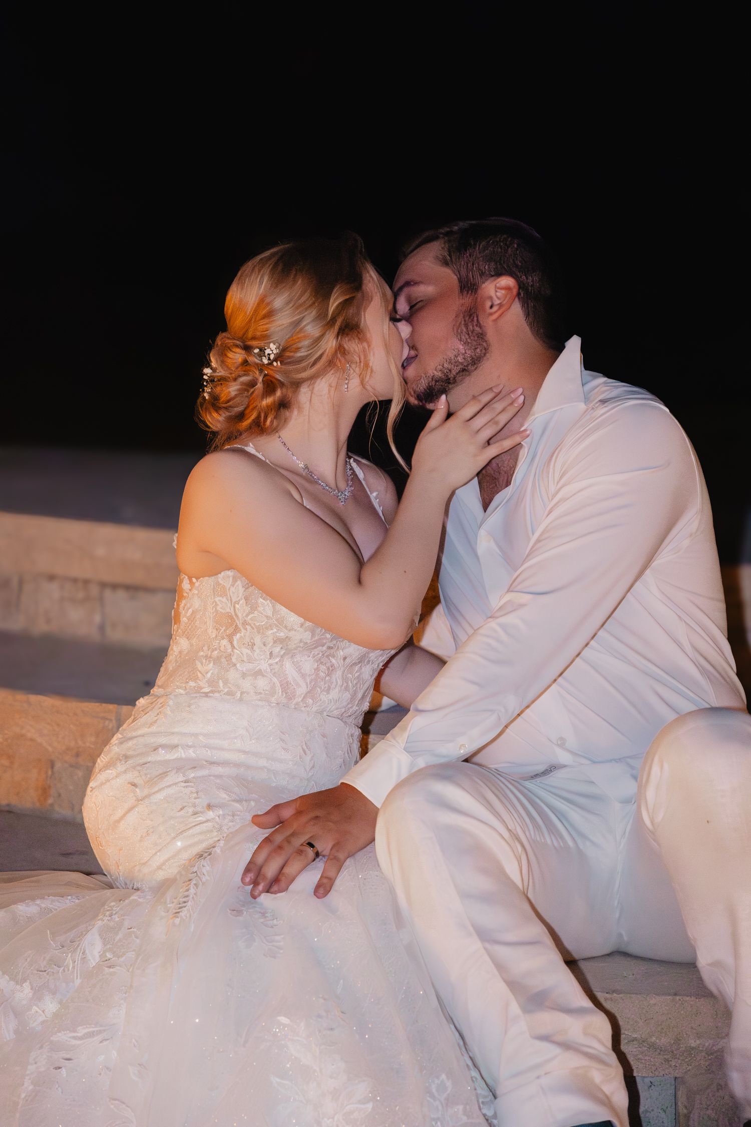 Romantic Wedding Photos - Bride and Groom, The Brownstone