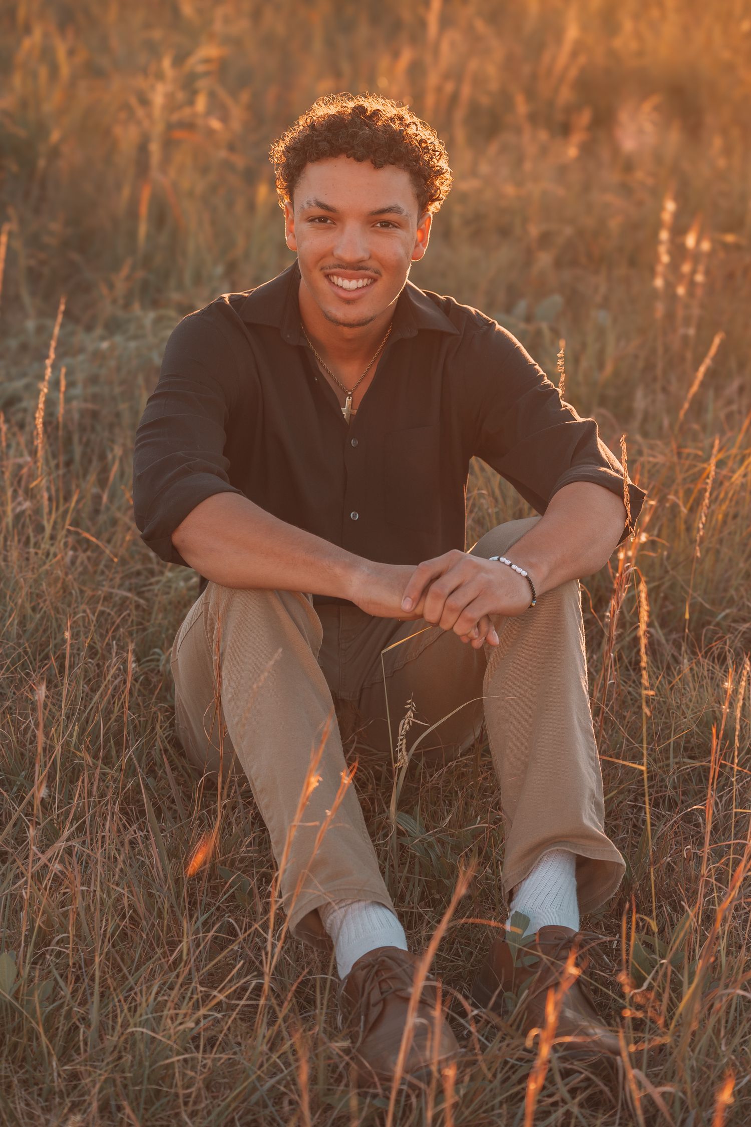 fall senior photos boy Topeka KS Kansas