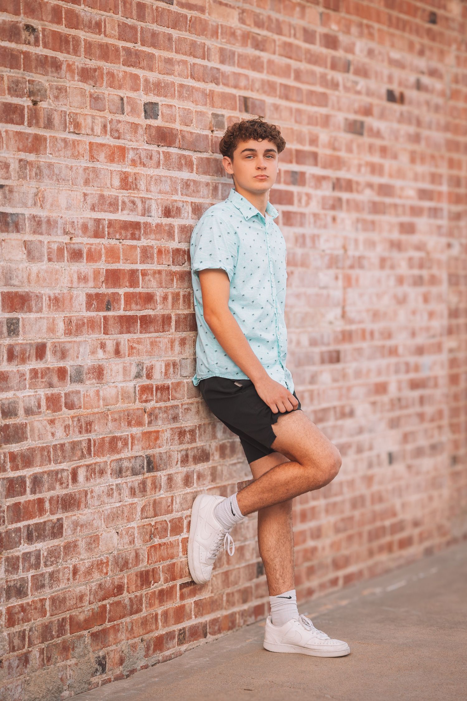 Summer senior photos boy Topeka KS Kansas