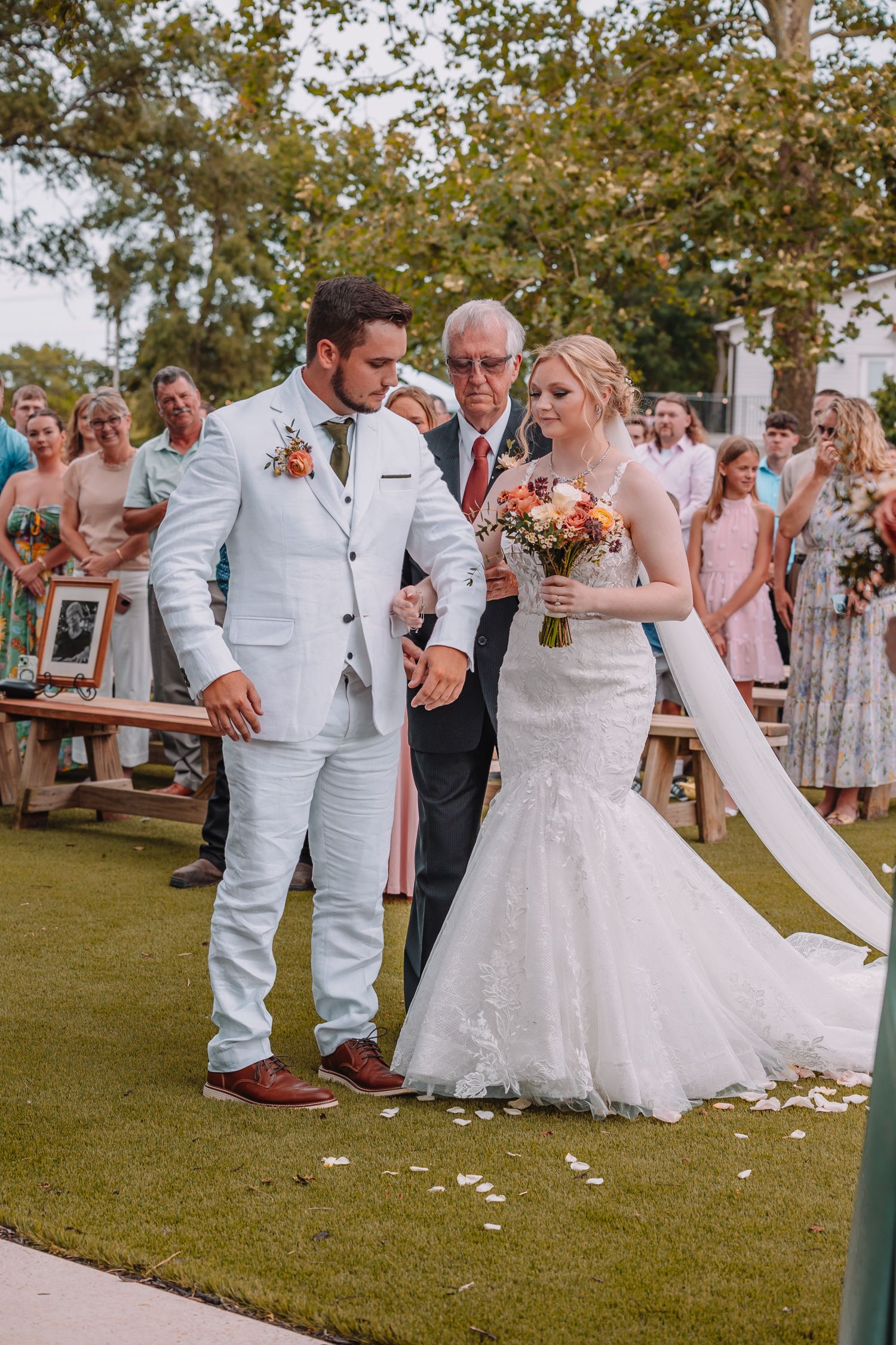 Wedding Ceremony in Kansas at the Brownstone.