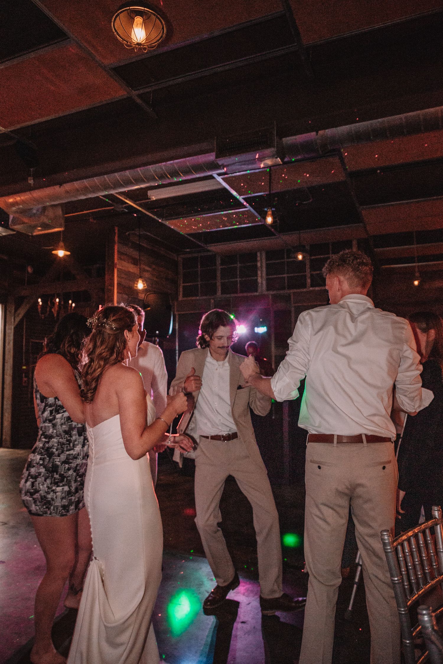 Wedding Reception party. Topeka, KS  at The Foundry