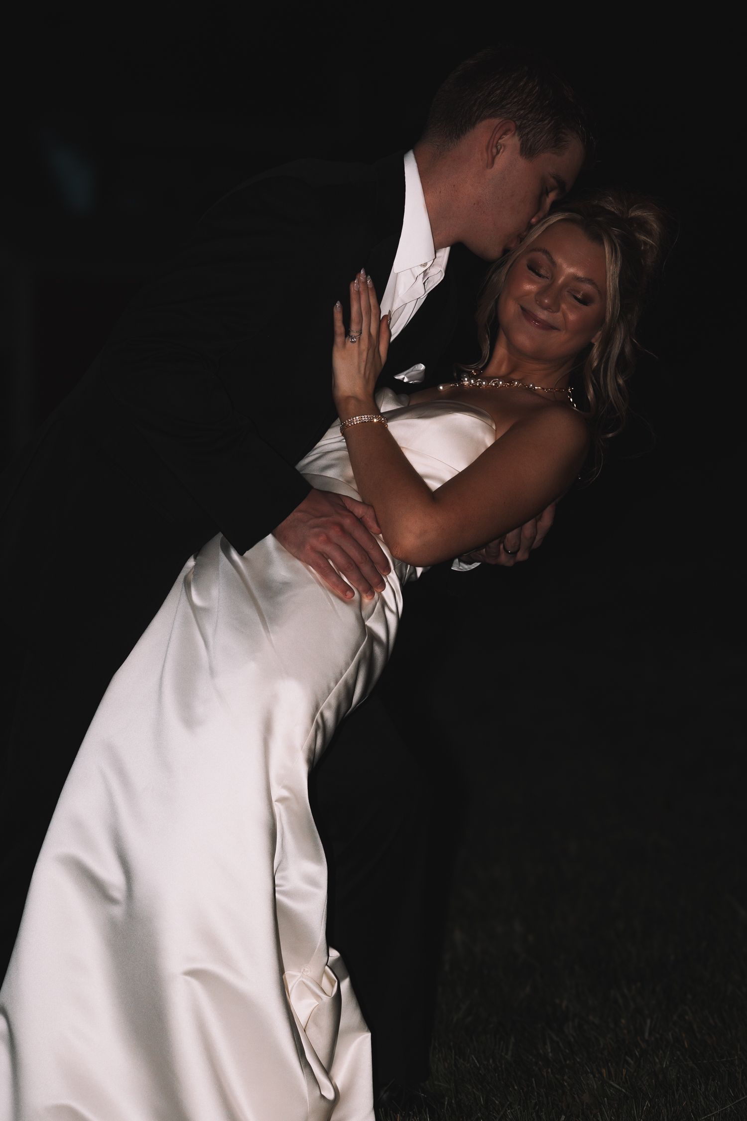 Romantic Wedding Photos - Bride and Groom, KS