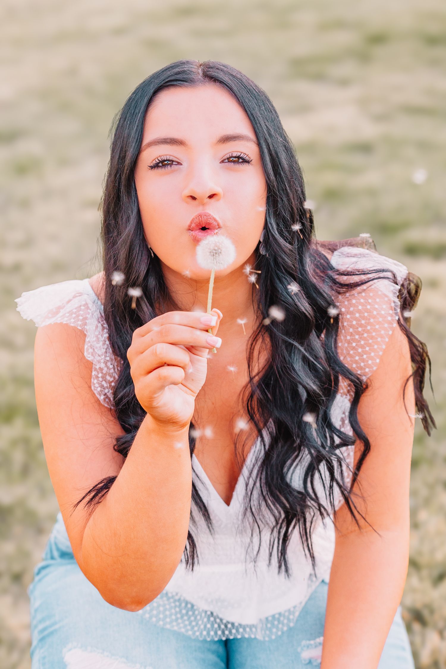 Girl Senior Photo Fun and Playful
