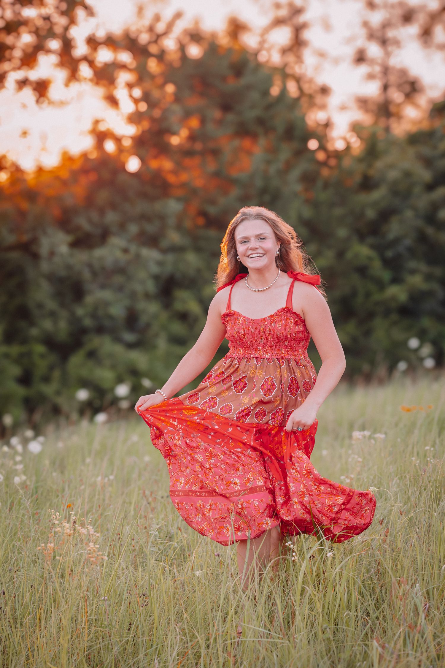 Senior Photos girl Topeka KS Topeka Cedar Crest Green
