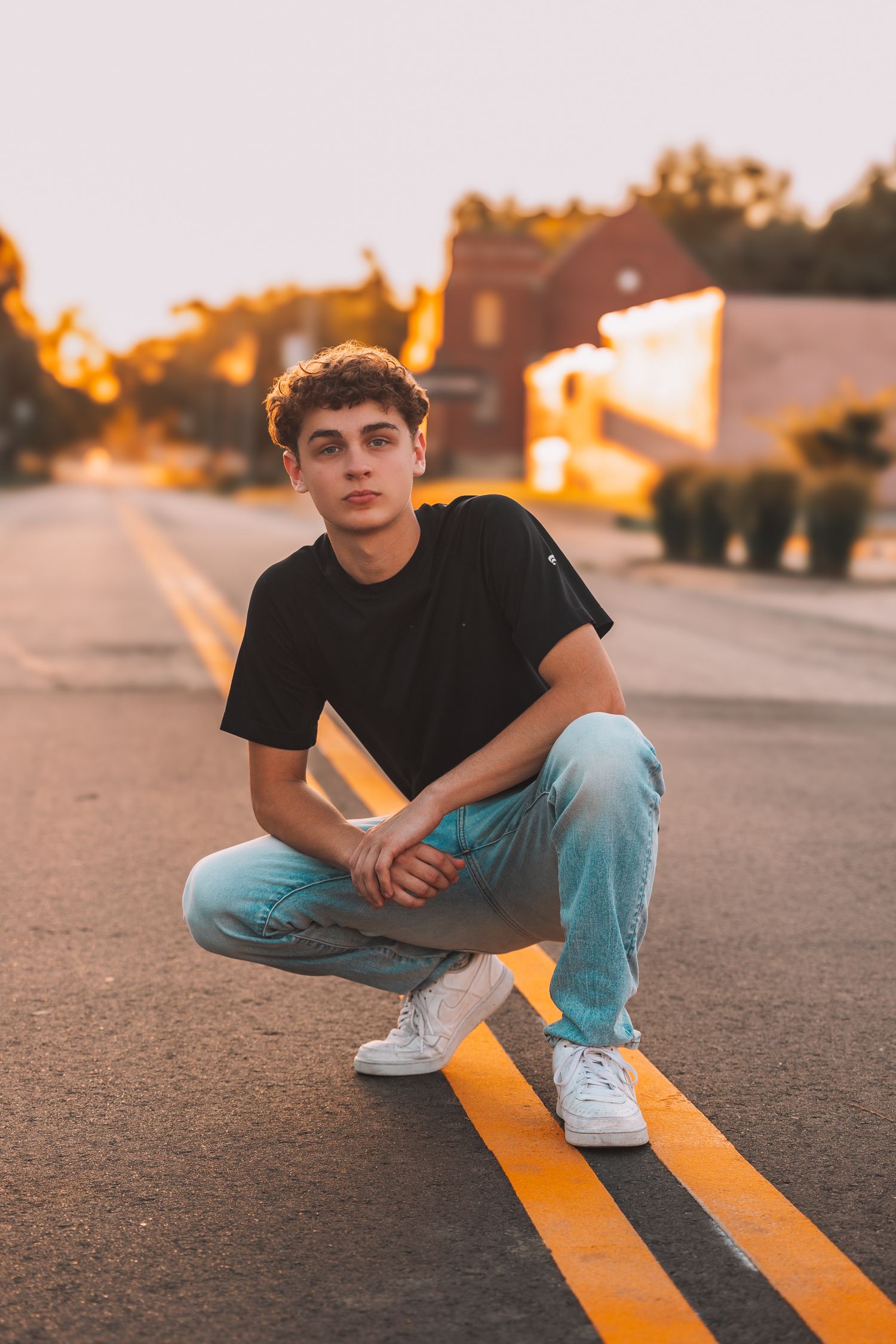 Summer senior photos boy Topeka KS Kansas