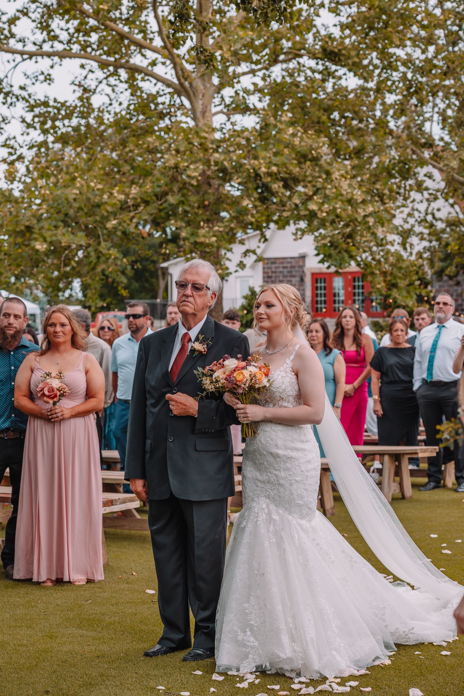 Wedding Ceremony in Kansas at the Brownstone.