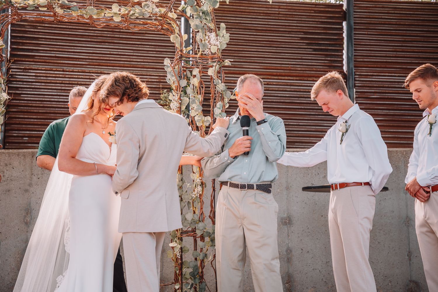 Wedding Ceremony in Kansas at the Foundry.
