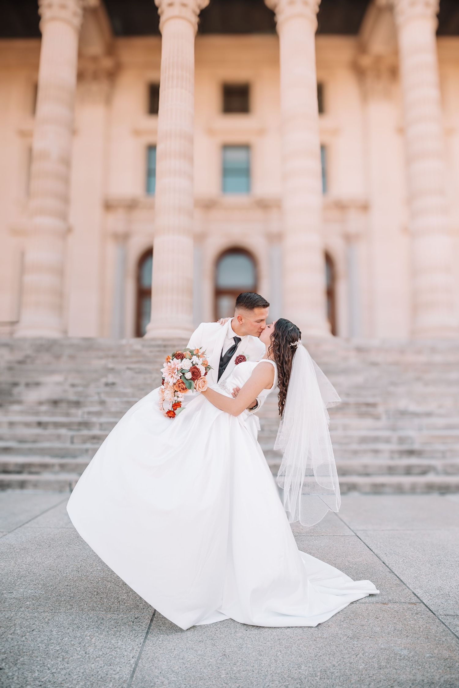 Topeka Capitol Wedding Photo