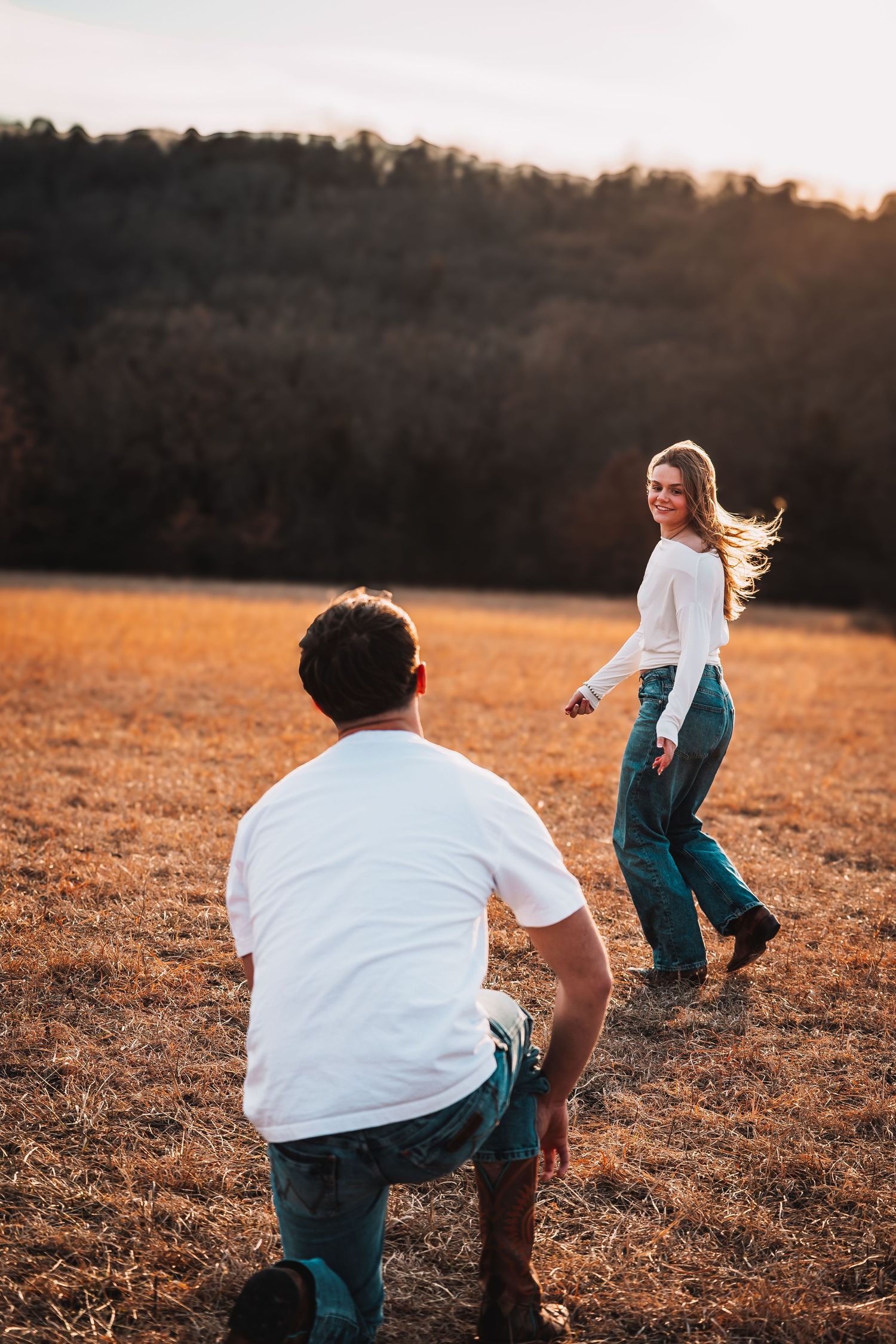 Surprise proposal photos Topeka KS Cedar Crest