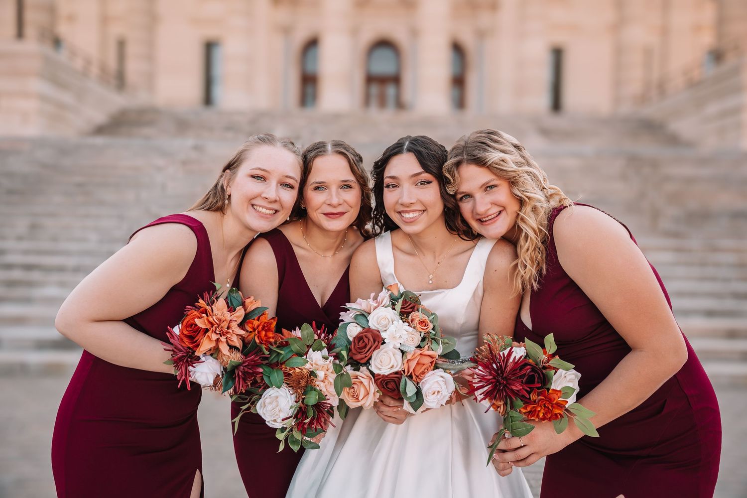 Topeka Capitol Wedding Portraits